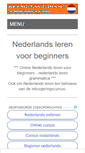 Mobile Screenshot of nederlands-leren.net